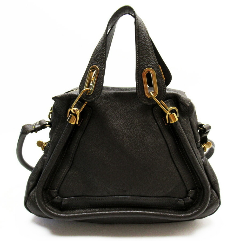 Chloe handbag shoulder bag Khaki Green brown gold leather classic favorite